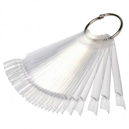 Large 12 cm clear lacquer sample fan for 50 nails ___KRY035 (060)