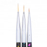 Set of thin brushes for painting with metal handles 3pcs ___KRY064 (097)