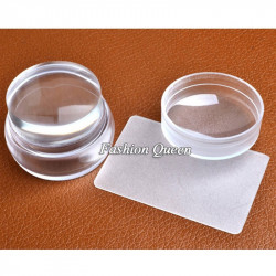 Round transparent seal for stamping ___KRY040 (102)