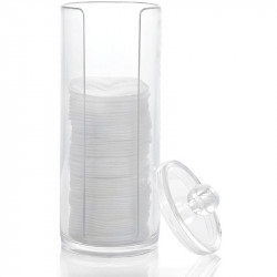 Container for storing cotton pads transparent 17x6.5cm ___KRY069 (104)