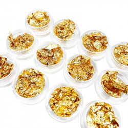 Gold leaf set 12 jars...