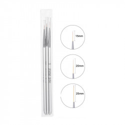 Longest Liner Set of 3 brushes (15mm 20mm 25mm) ___KRY038 (114)